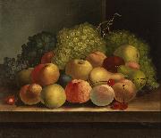 William Buelow Gould Still life, fruit oil on canvas painting by Van Diemonian (Tasmanian) artist and convict William Buelow Gould oil painting